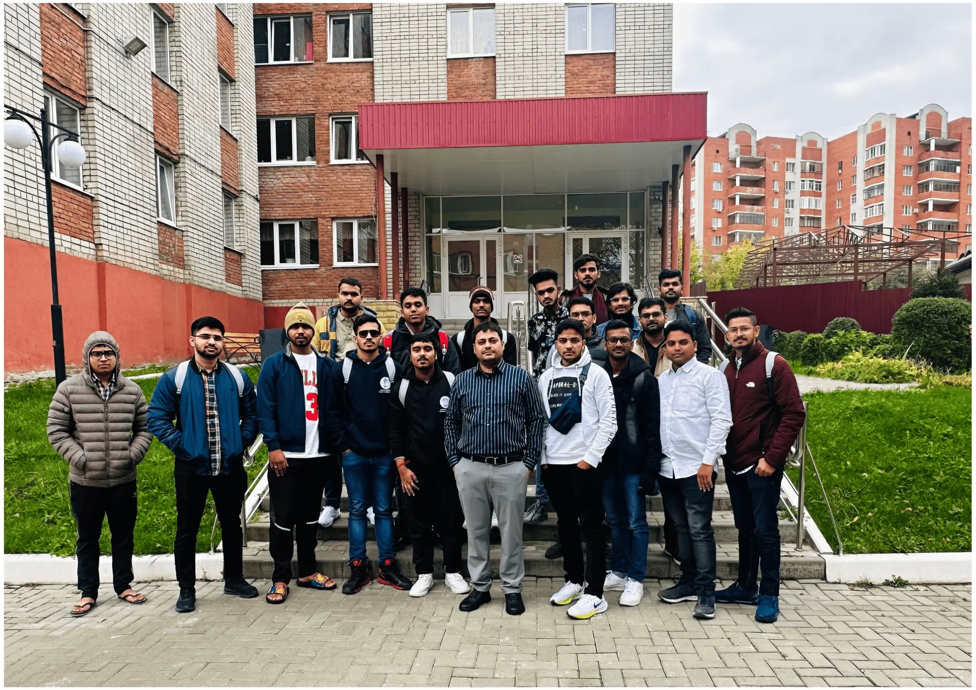 Students at university abroad